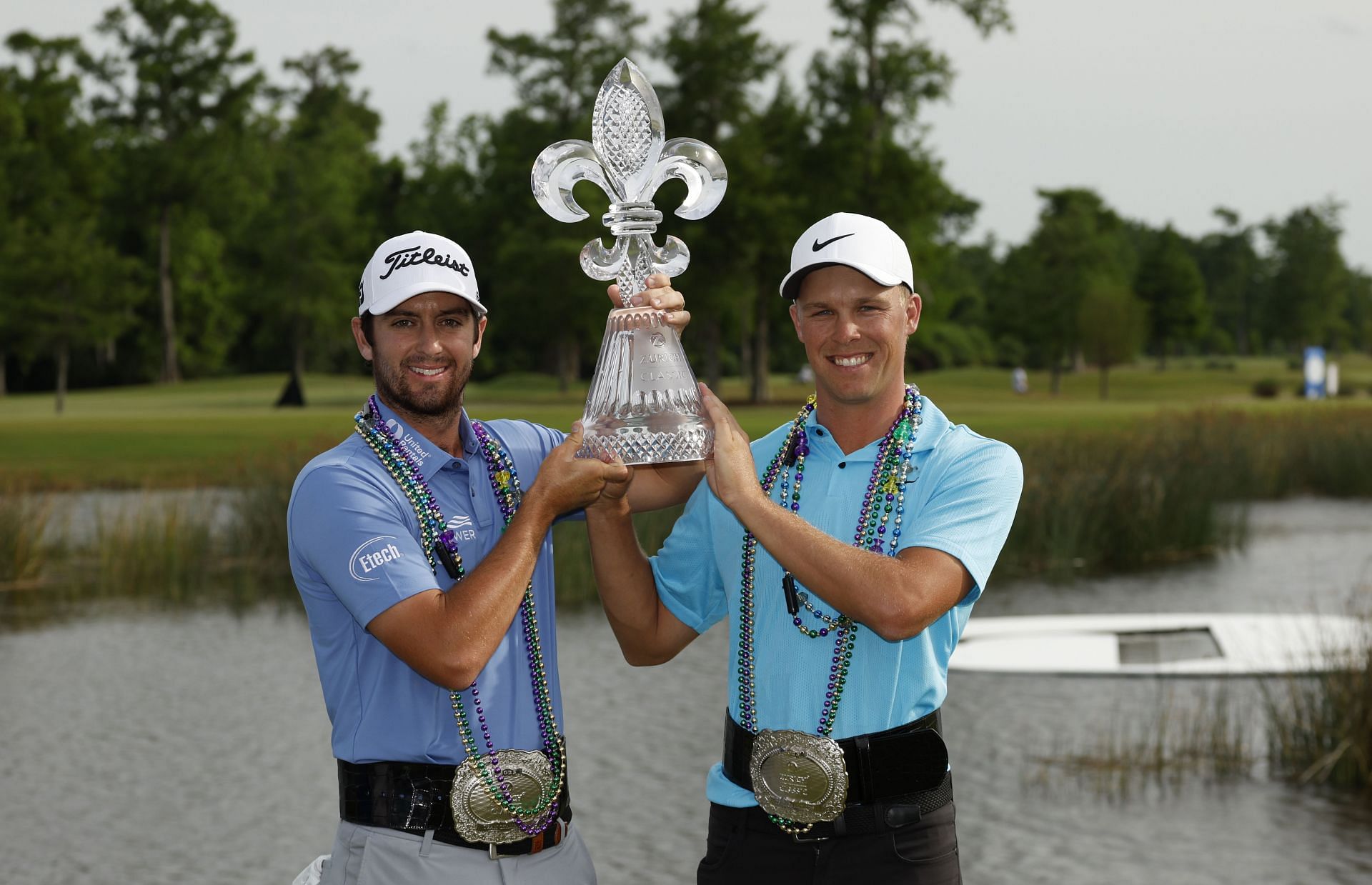 Davis Riley and Nick Hardy at the 2023 Zurich Classic of New Orleans - Final Round (via Getty Images)
