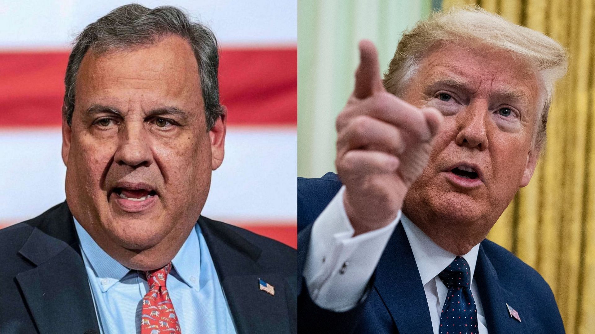 Chris Christie and Donald Trump. (Photo via Getty Images)