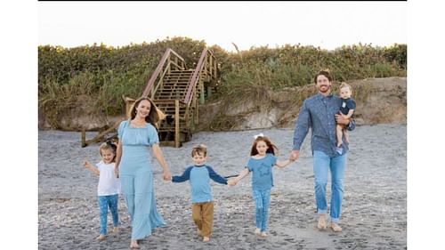 Lauren Mikolas with her family