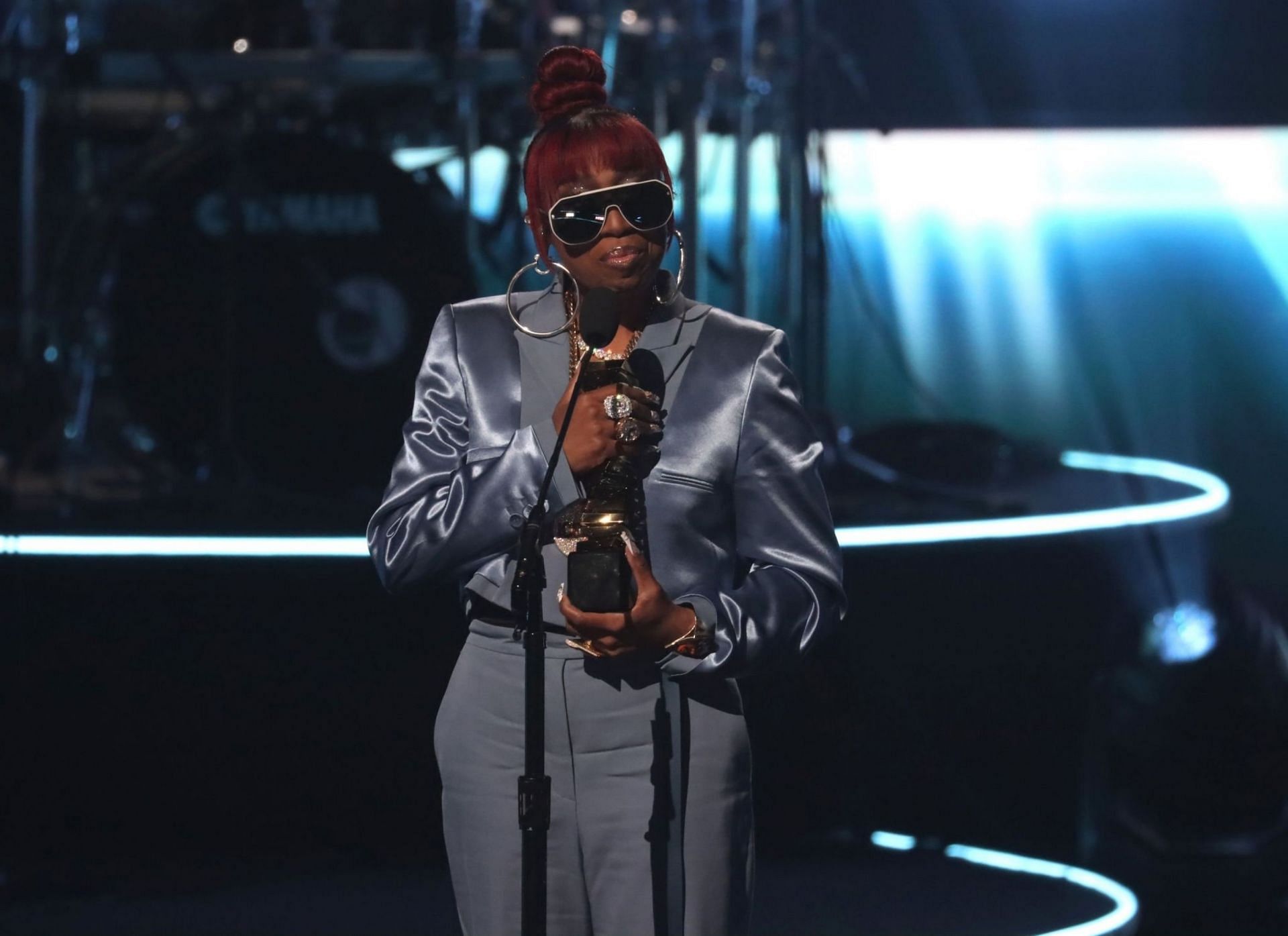  Missy Elliott, one of the headliners of Essence Festival 2023,  at Cobb Energy Performing Arts Centre  in Atlanta, Georgia on May 19, 2023 (Image via 