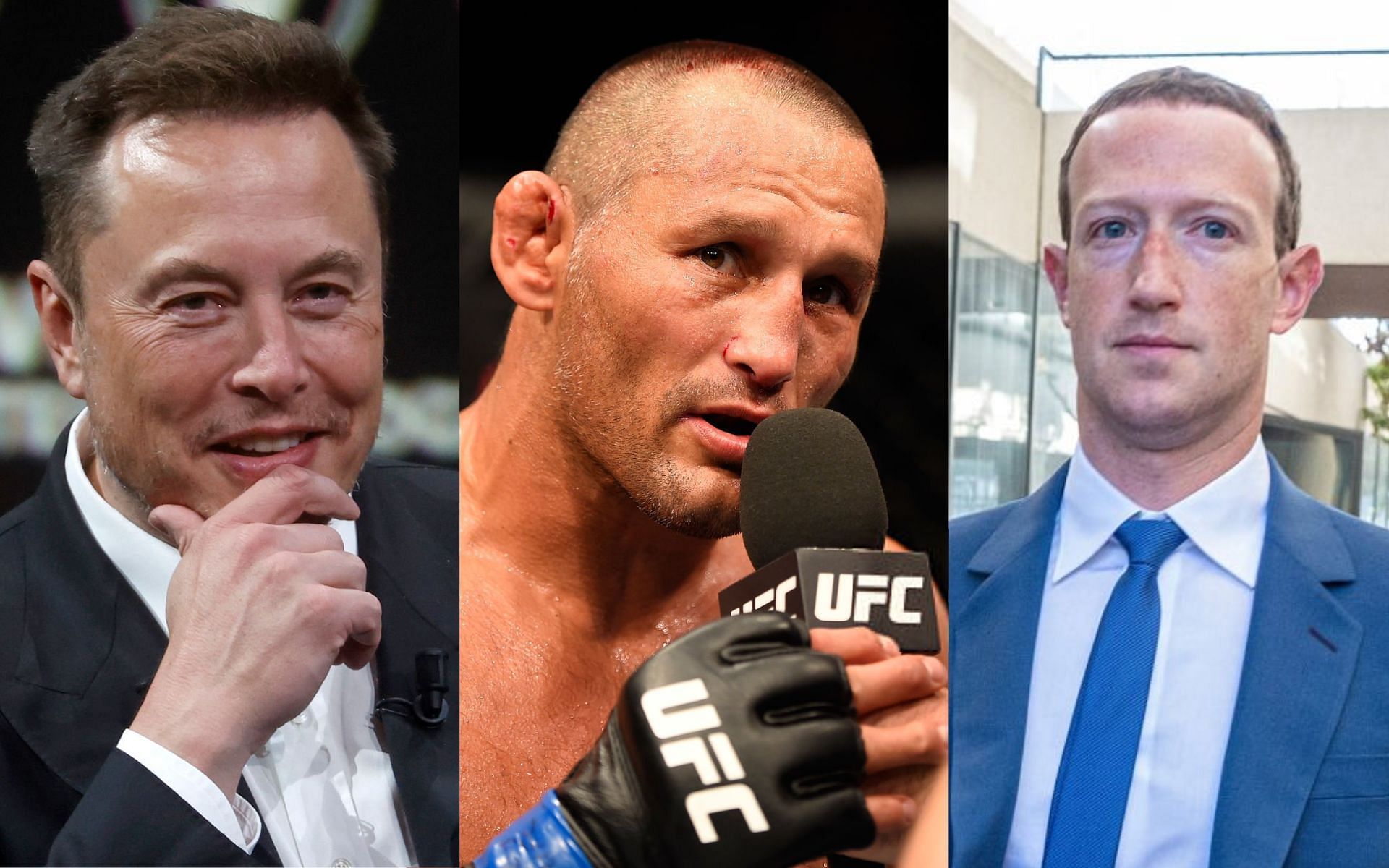 Elon Musk (left), Dan Henderson (middle) and Mark Zuckerberg (right) [Images Courtesy: @GettyImages]