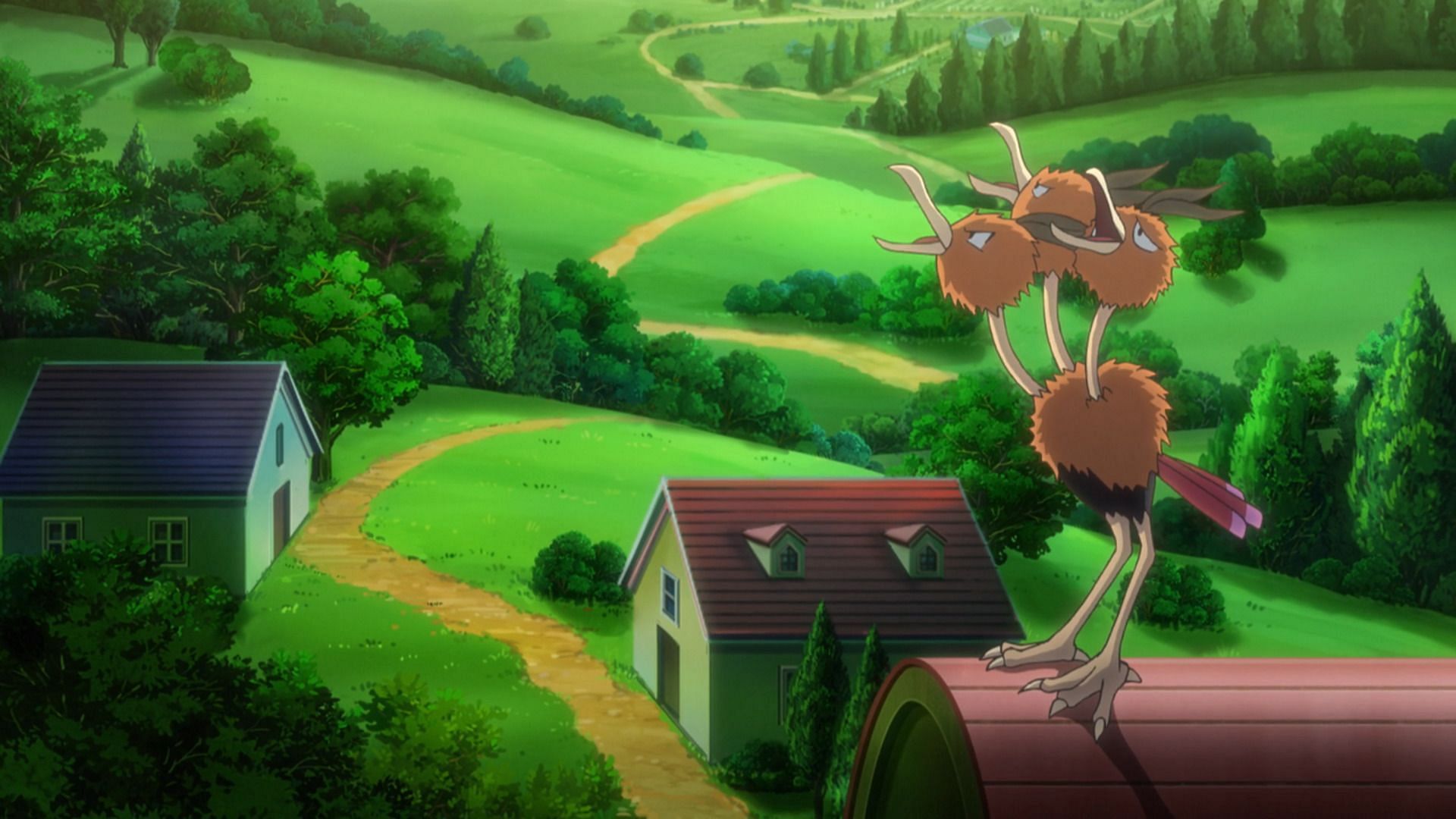 Dodrio as seen in the anime (Image via The Pokemon Company)