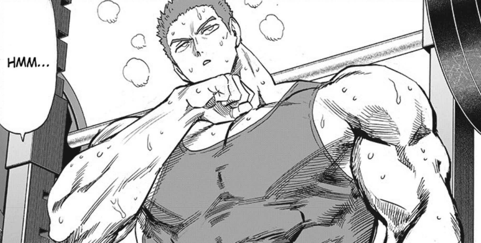 Tanktop Master as seen in One Punch Man chapter 185 (Image via Shueisha)