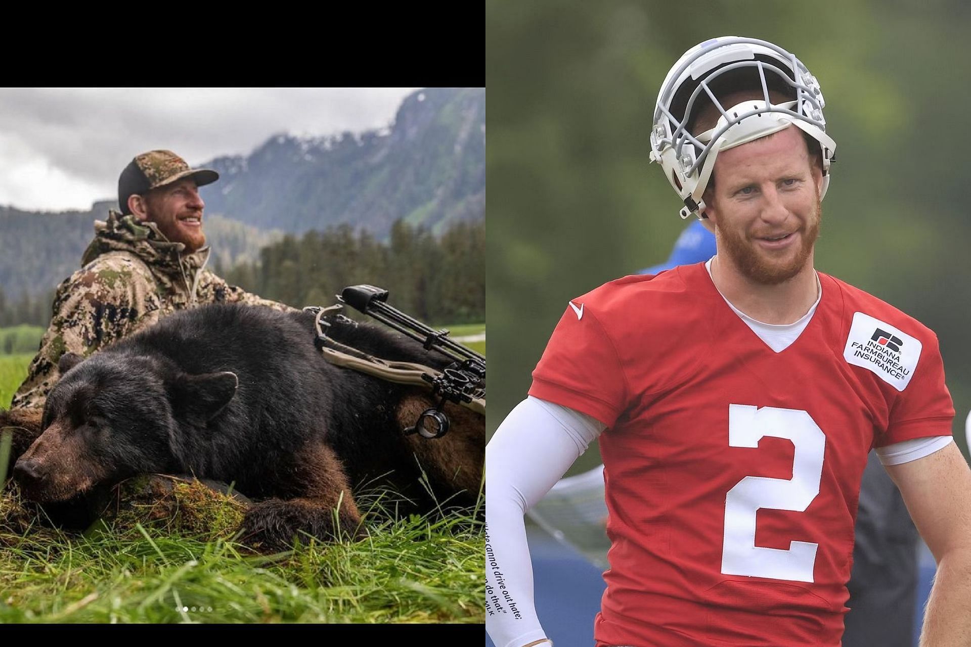 NFL quarterback Carson Wentz hunts down black bear in Alaska: 'Bucket list  opportunity'