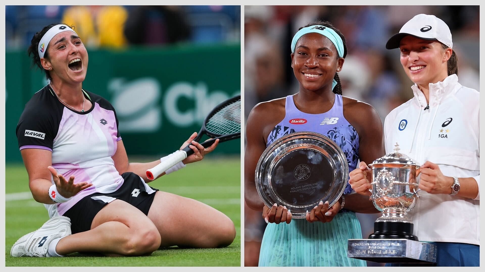 Ons Jabeur, Coco Gauff and Iga Swiatek.