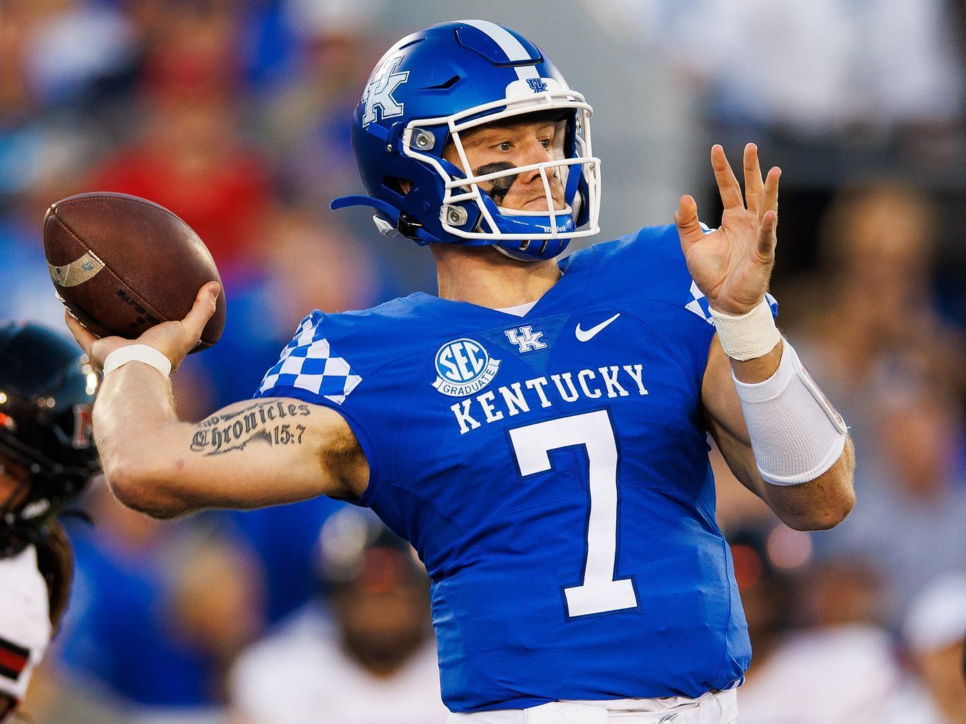 Will Levis in action for the Kentucky Wildcats
