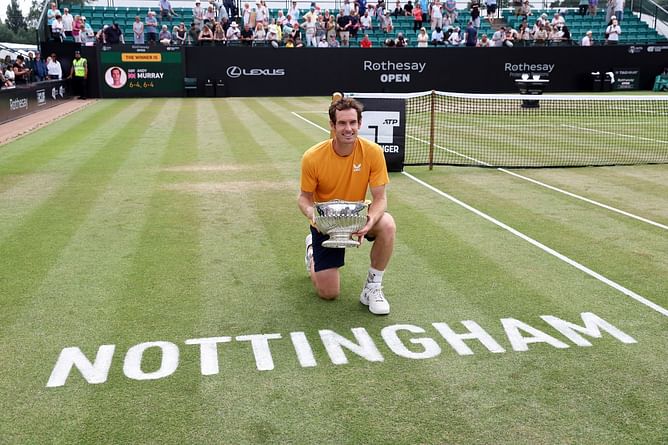 "An example of chasing something you love until your heart falls out of your chest" - Tennis fans hail Andy Murray as Brit secures Nottingham title