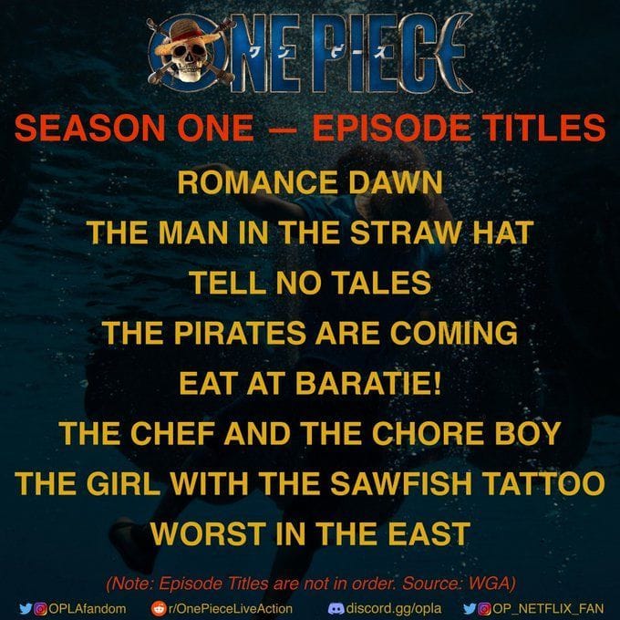 Netflix's One Piece Live Action episode details leak ahead of release