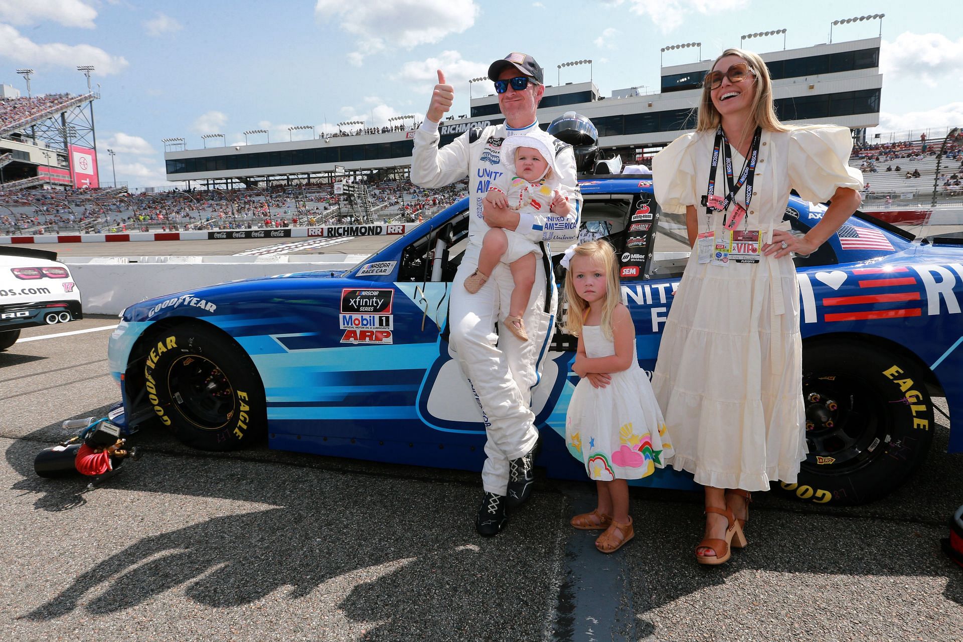 Dale Earnhardt Jr and his family