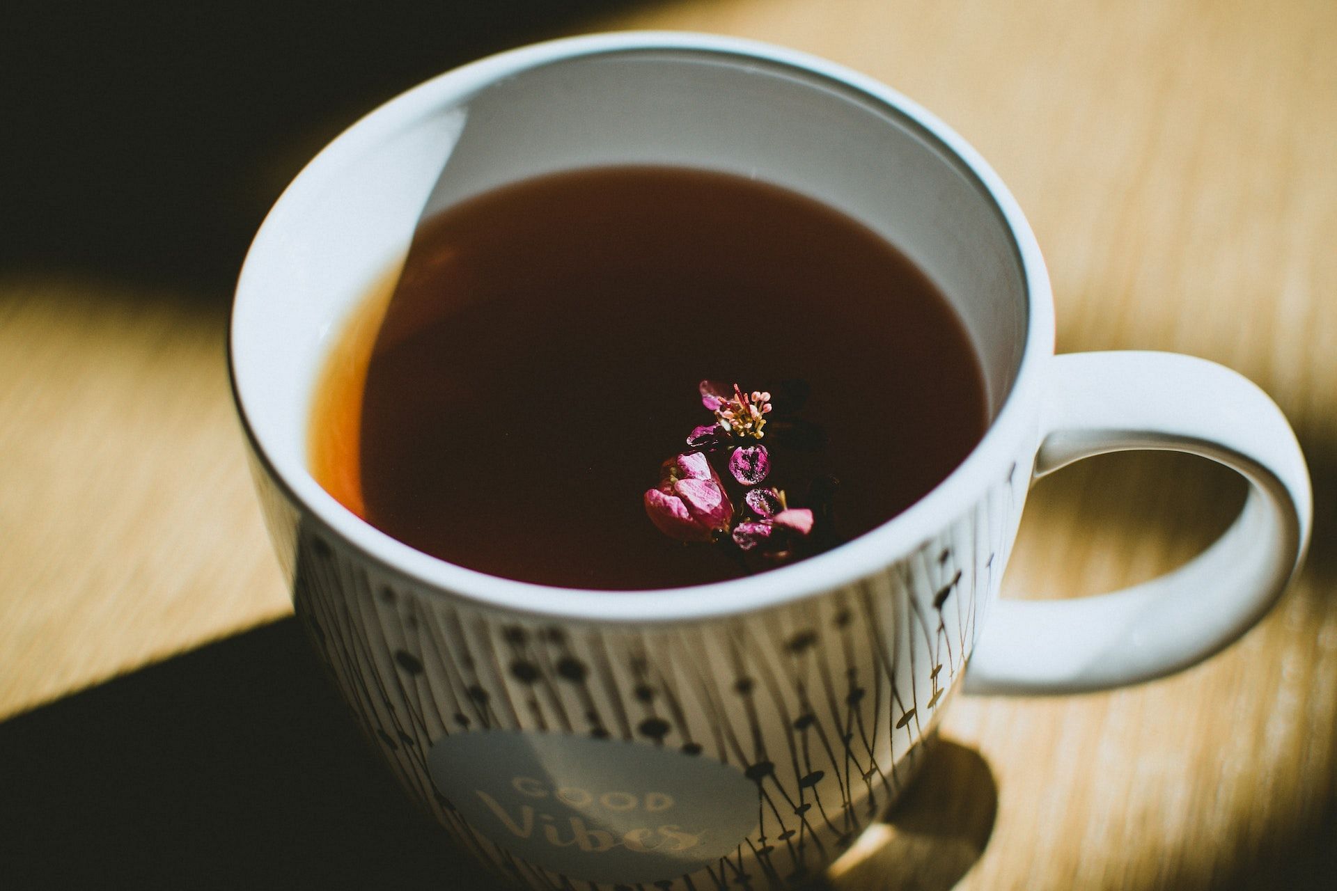 A herbal tea can help reduce bloating and gas. (Photo via Pexels/Lisa Fotios)