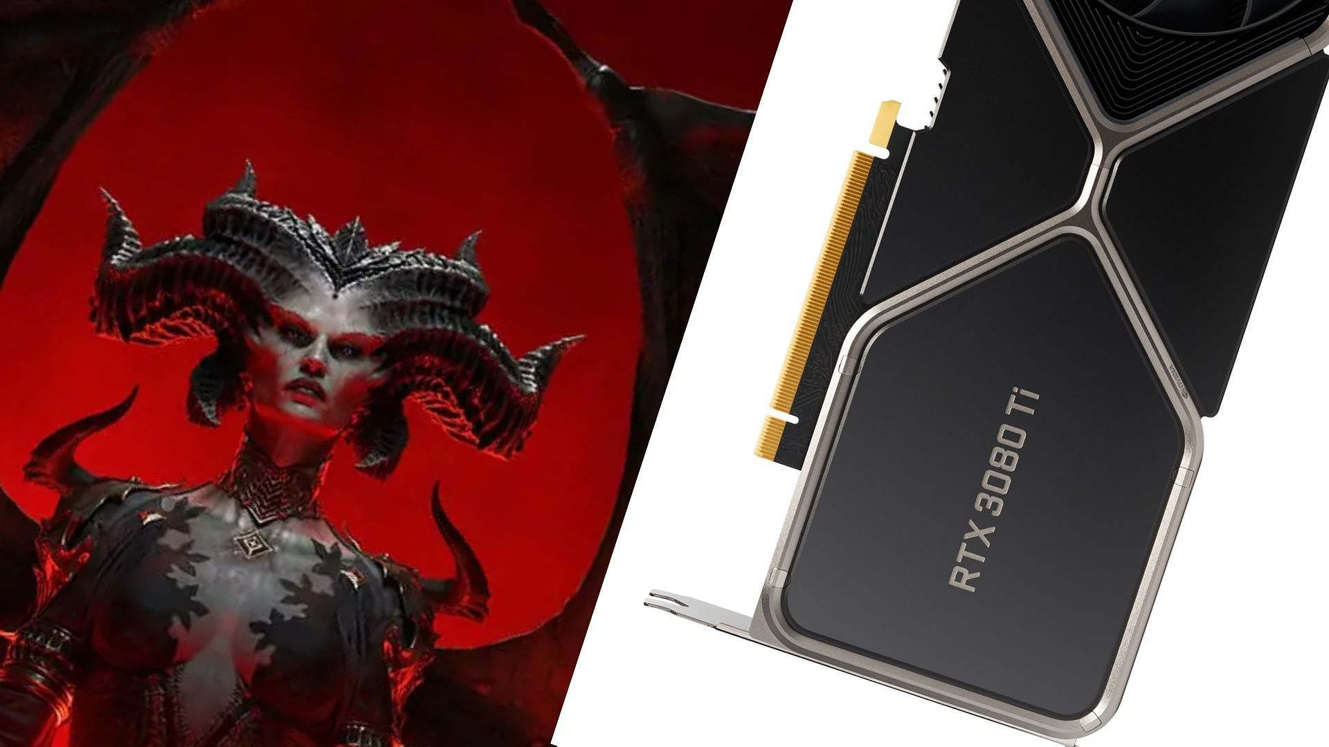 The RTX 3080 and 3080 Ti can easily run Diablo 4 without performance issues (Image via Capcom and Nvidia)