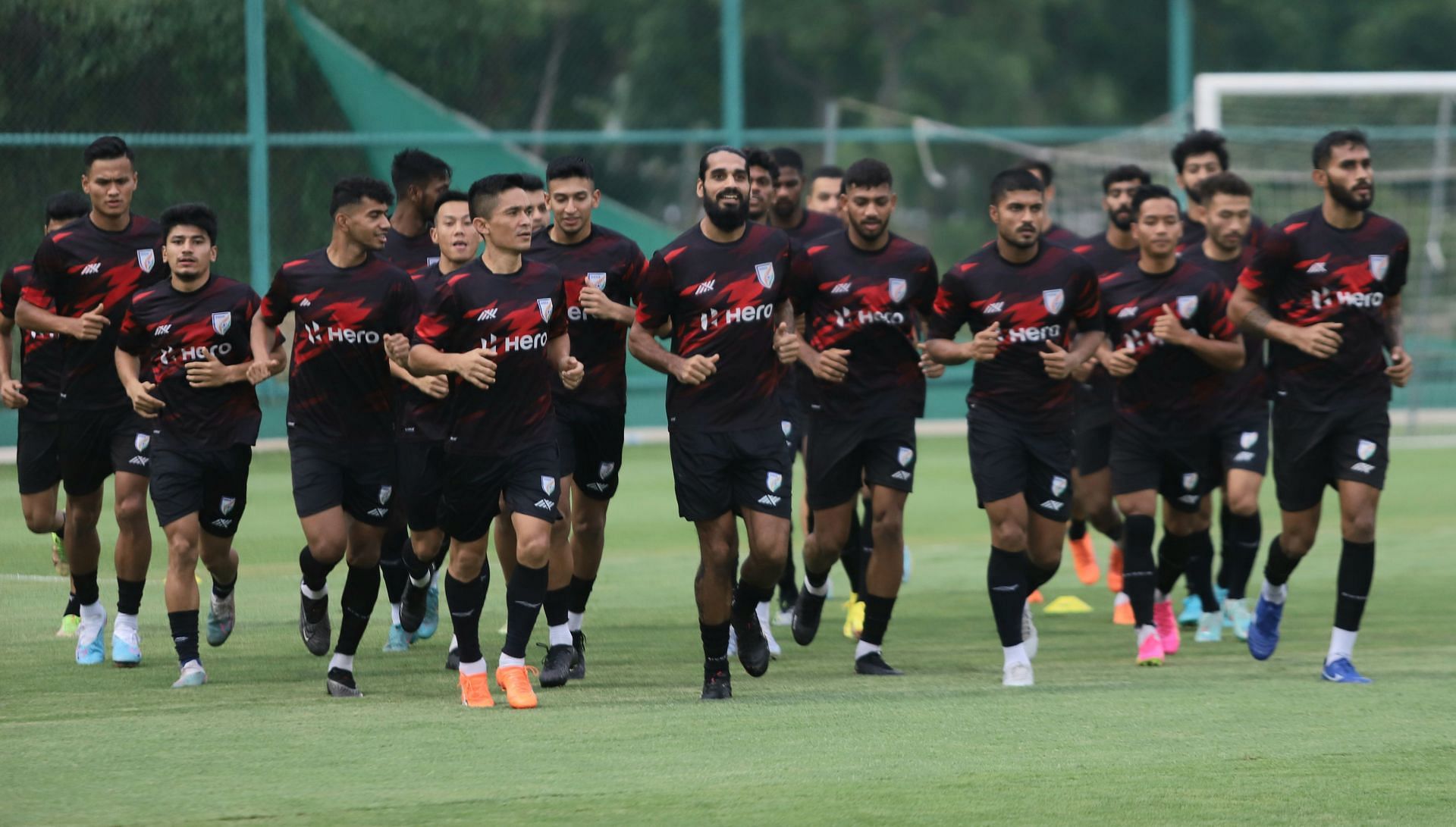 Indian players preparing ahead of the Intercontinental Cup 2023 final.