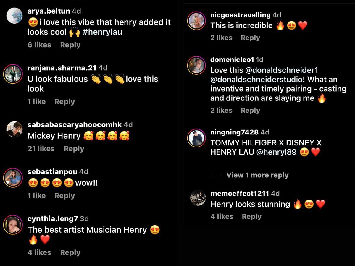 Take a look at other reactions from the netizens (Image via Instagram/@tommyhilfiger)