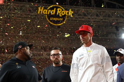 Kyle Shanahan during Super Bowl LIV - San Francisco 49ers v Kansas City Chiefs