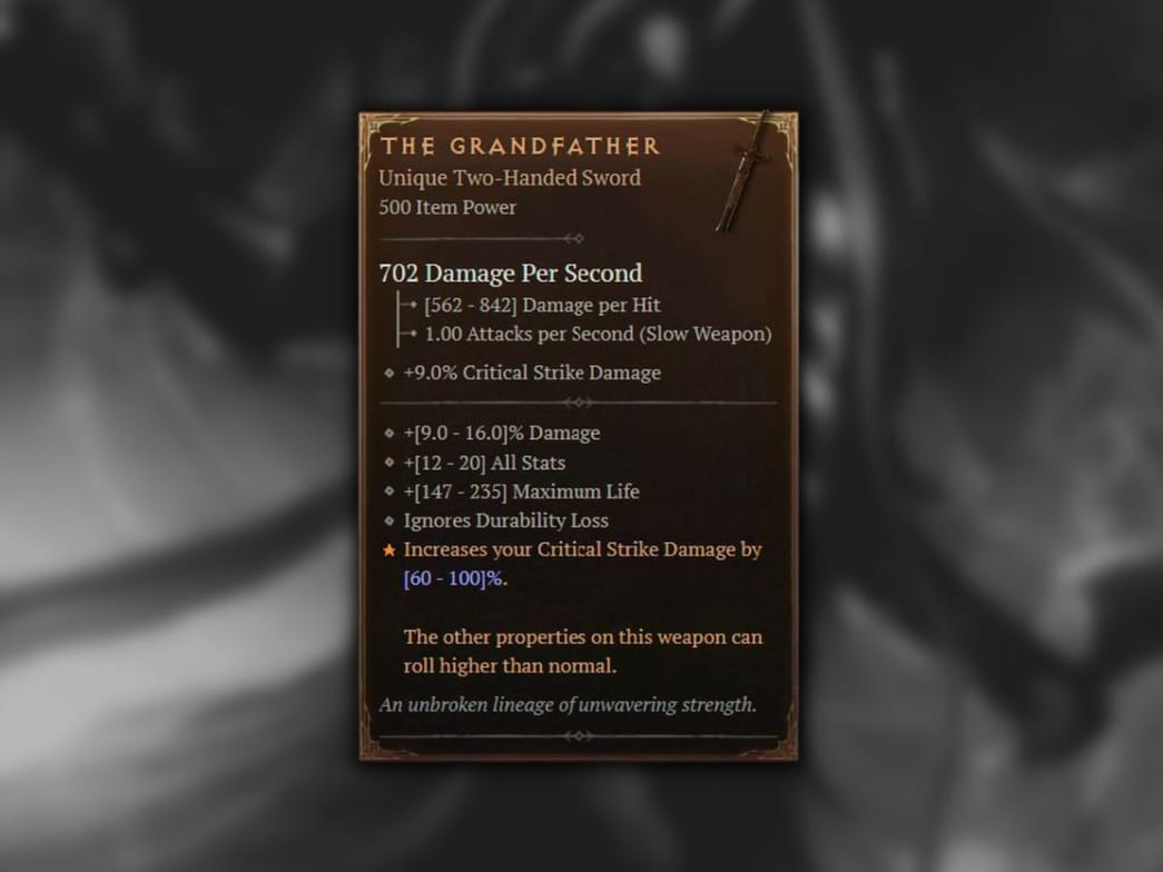 unique 5 best unique items for Barbarians in Diablo 4