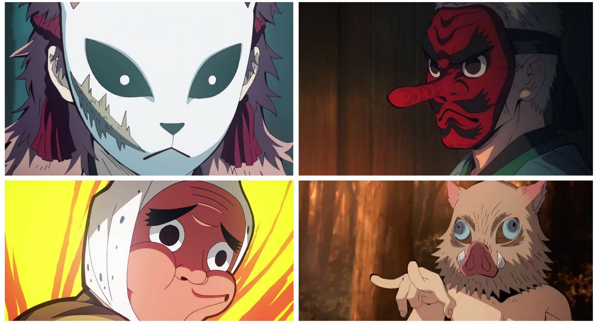 7 beautiful Demon Slayer characters who hide their faces behind masks