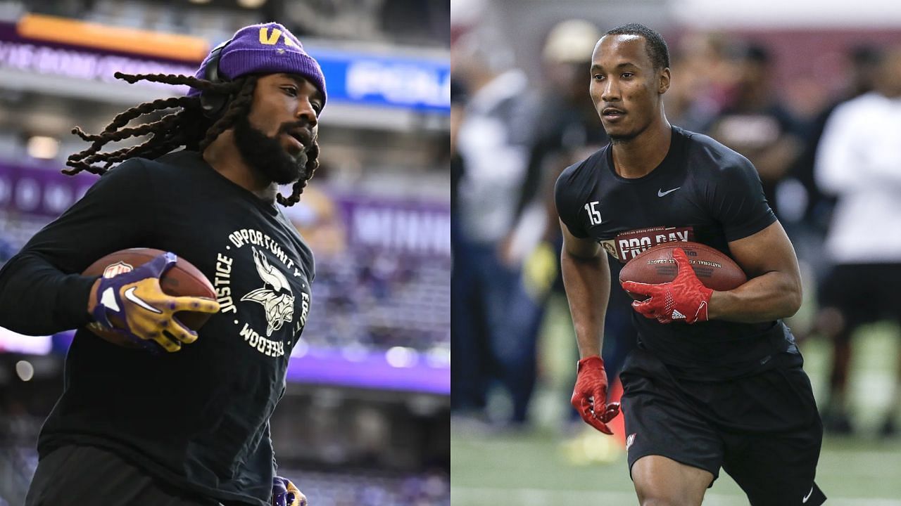 Fans believe Dalvin Cook was released after partying with Travis Rudolph - images via Getty
