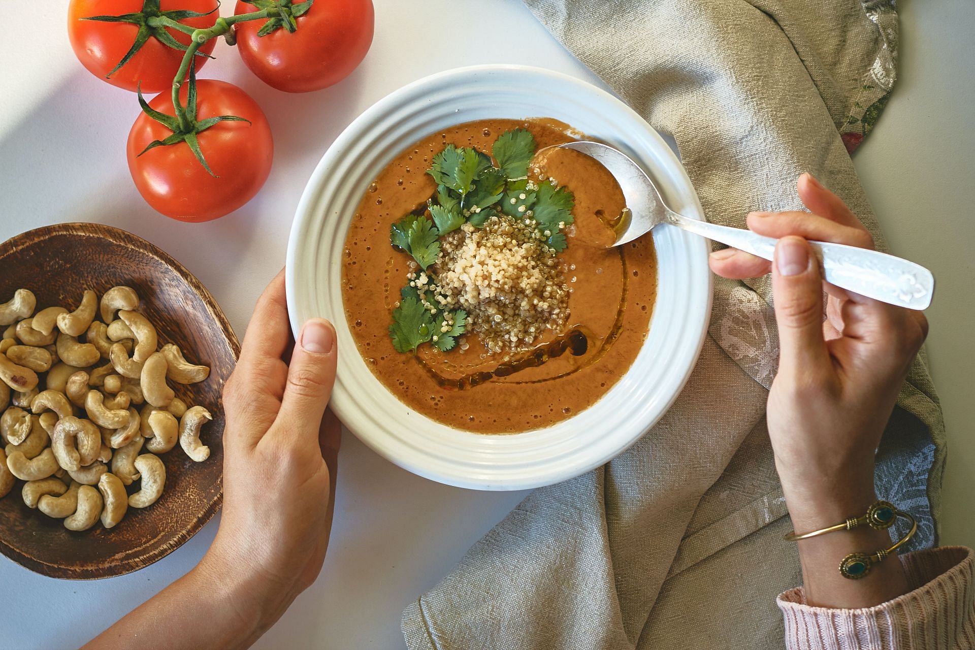 Lentil soup contains a variety of minerals. (Image via Unsplash/ Lena Volkova)