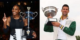 Serena Williams congratulates Novak Djokovic on joining her as a 23-time Grand Slam champion