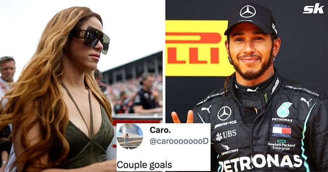 “Is that his hand around her waist?” - Fans react as picture of Lewis Hamilton having dinner with Shakira goes viral on social media