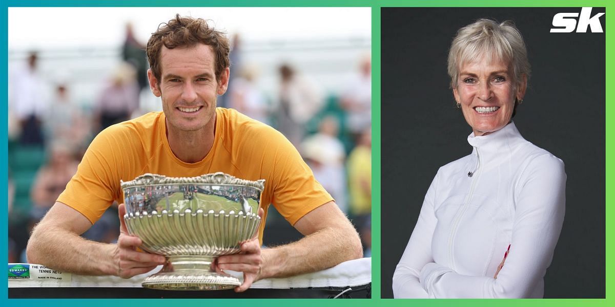 Andy Murray (L) and Judy Murray (R) 