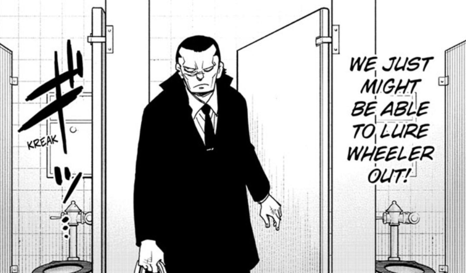 WISE agent disguised as Gascoigne (Image via Shueisha)