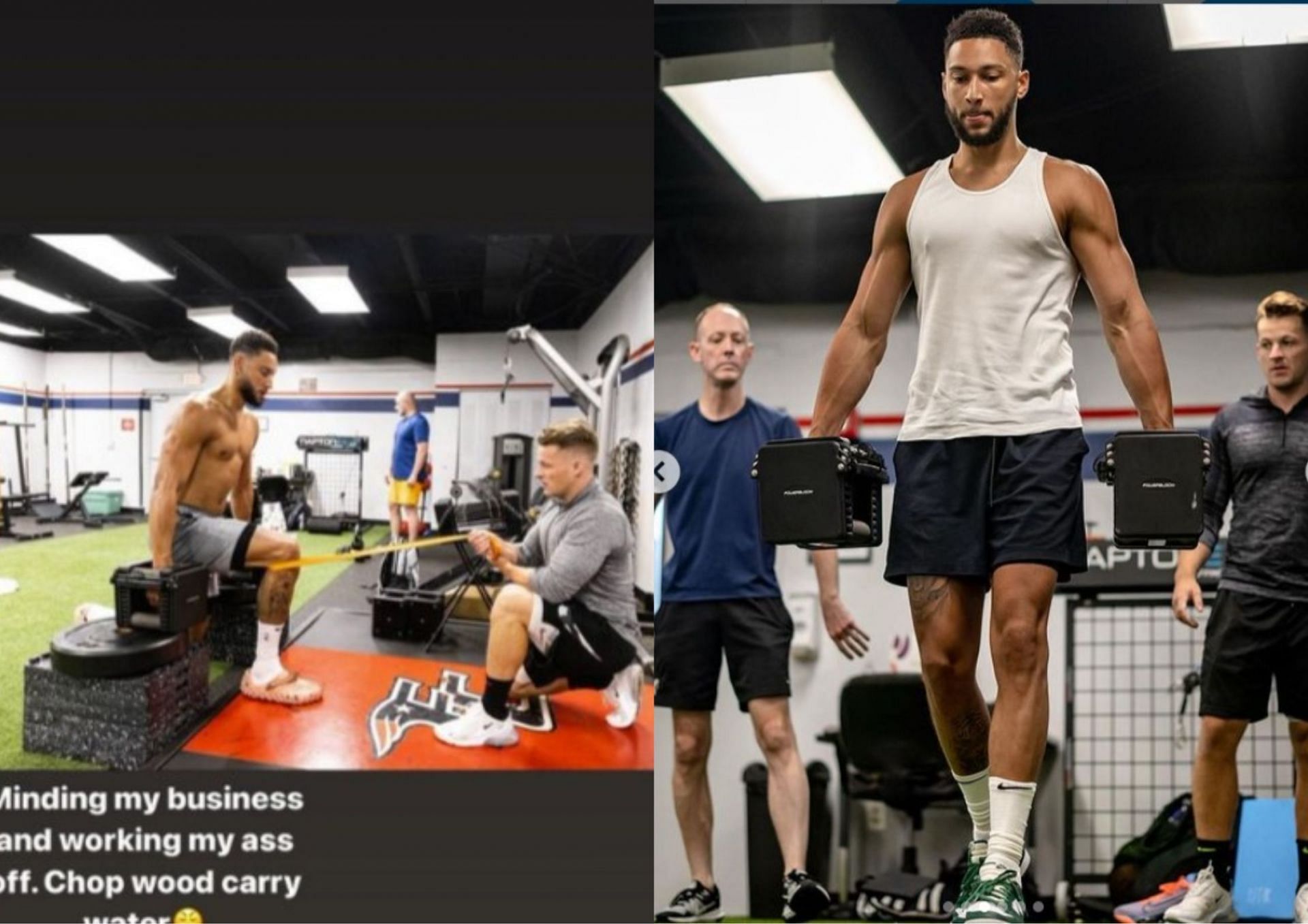 Ben Simmons has been working out early in the offseason.