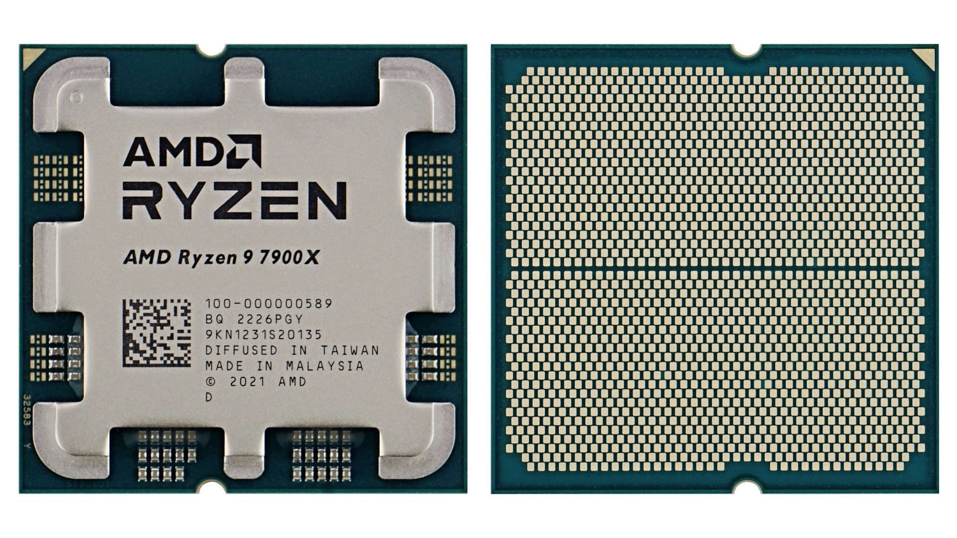 The Ryzen 9 7900X processor (Image via AMD)