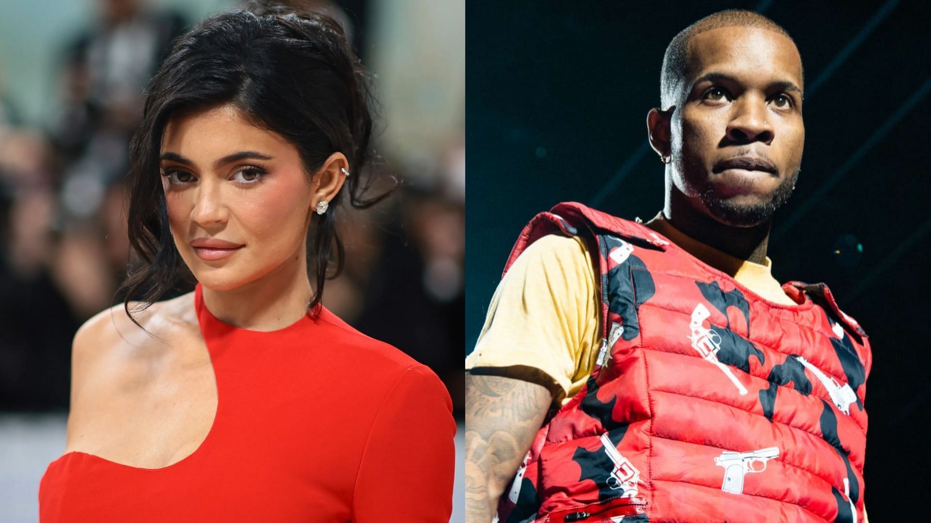 Kylie Jenner and Tory Lanez. (Photos via Getty Images)