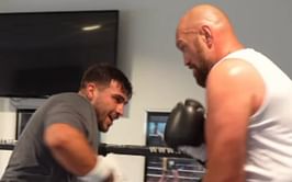 Tommy Fury sweats it out in sparring session with brother Tyson ahead of potential KSI fight