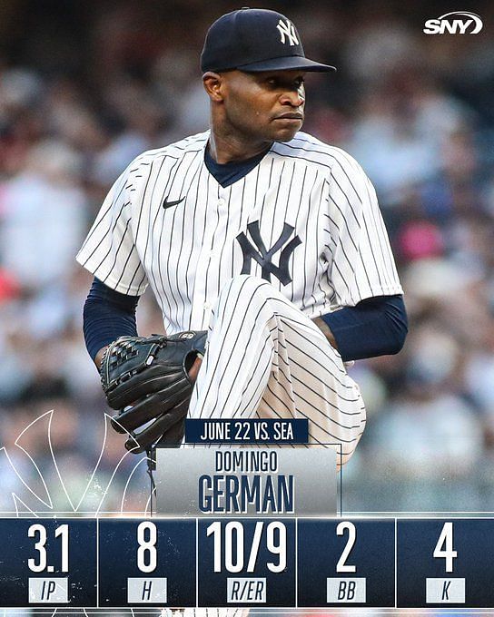 For his 0 good starts? This is a disgrace - New York Yankees fans react  as starter Domingo German chooses number zero ahead of 2023 season