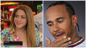 “Makes sense why Lewis is driving well today”: F1 Fans think Shakira inspired Lewis Hamilton to win DOTD at Spanish GP