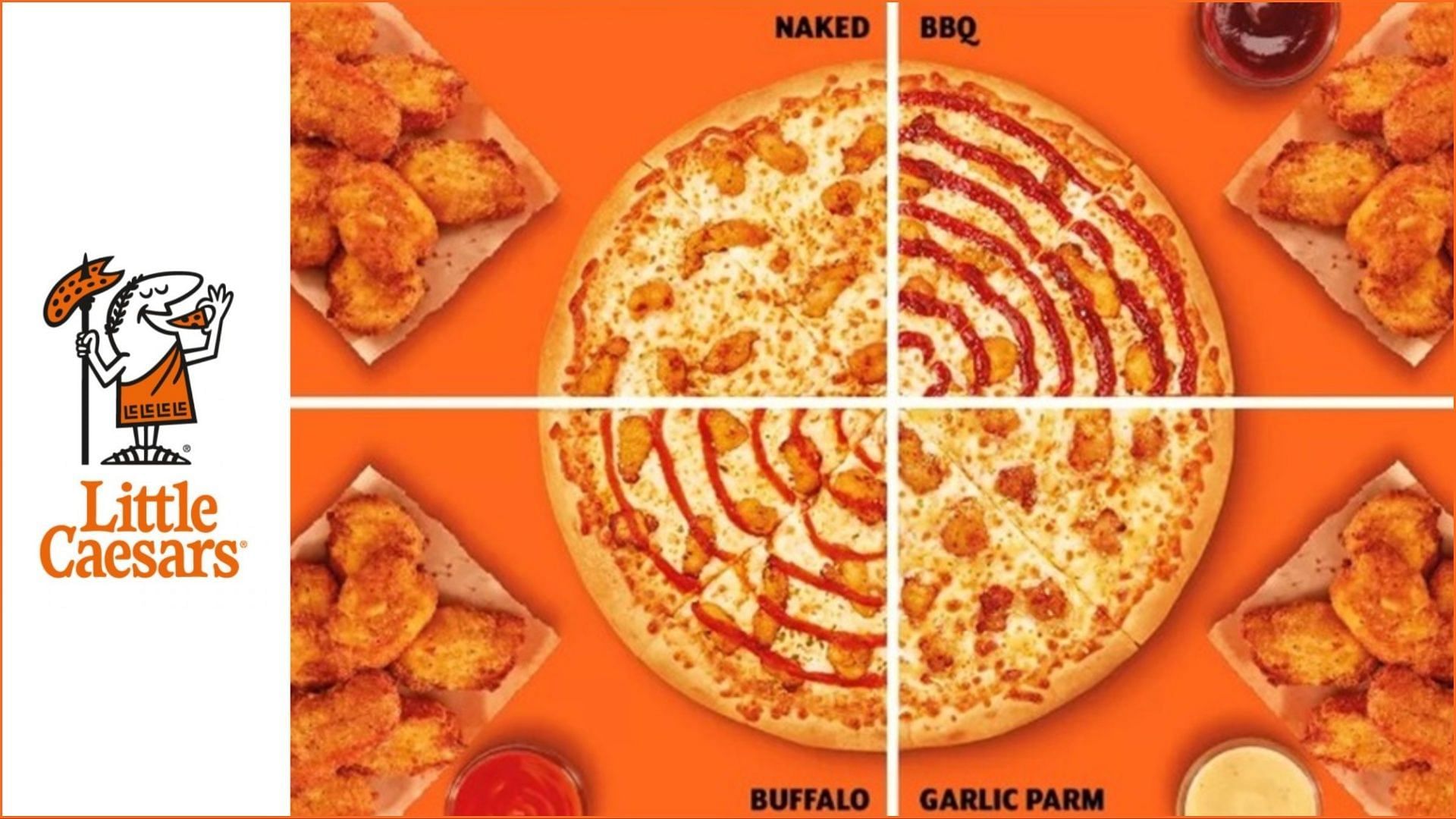 Little Caesars brings back Crispy Chicken Pizzas to select locations (Image via Little Caesars)