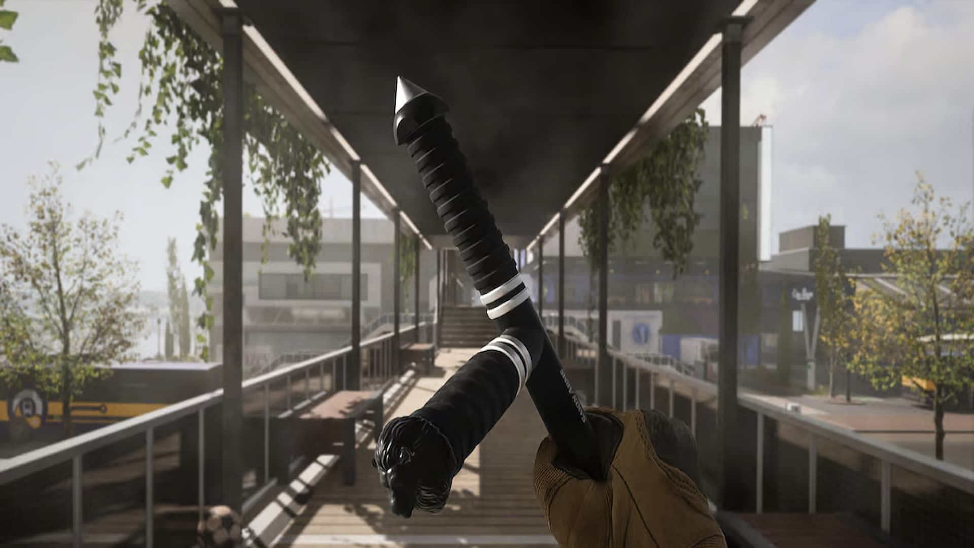 The Tonfa is a new melee weapon that can be unlocked as a Community Reward in Warzone 2 (Image via Activision)