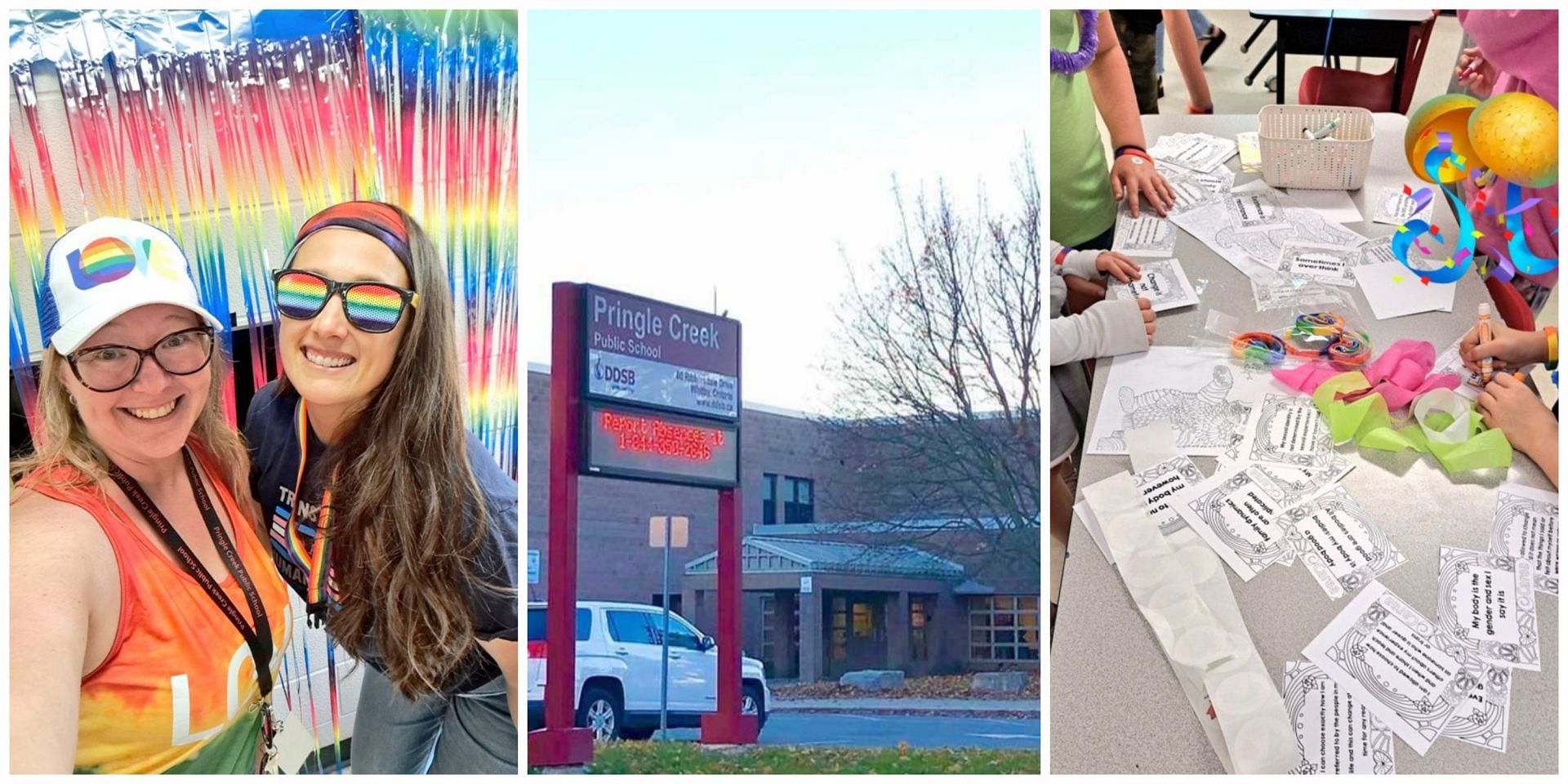 Social media users reacted to a Canadian school hosting a Pride party during lunch hours: Netizens labelled the party &quot;inappropriate.&quot; (Image via @ChanLPfa/ Twitter)