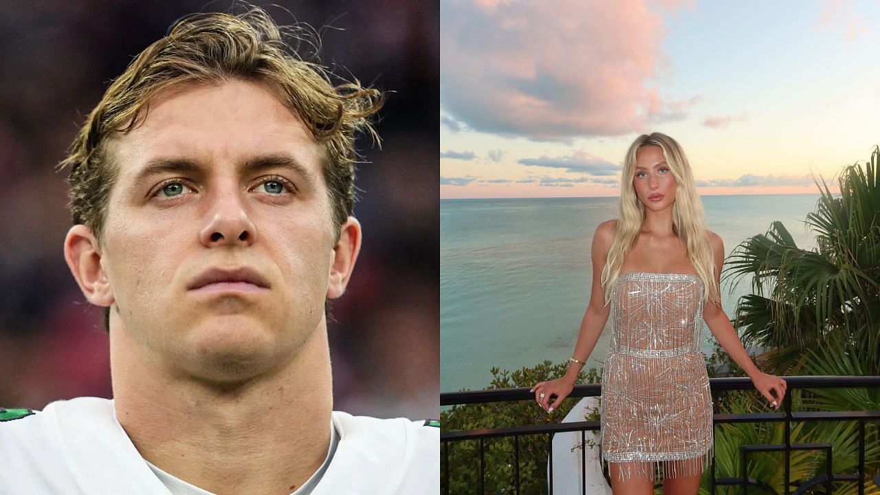 New York Jets wide receiver Braxton Berrios has been heavily linked with influencer Alix Earle lately - images via Getty (left) and Instagram (right)