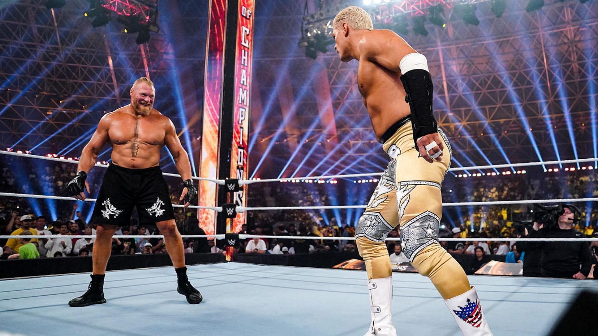 Brock Lesnar(Left), Cody Rhodes(Right) [Image Credits: wwe.com]