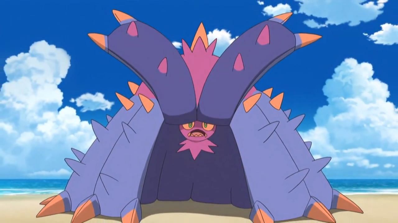 Toxapex as seen in the anime (Image via The Pokemon Company)