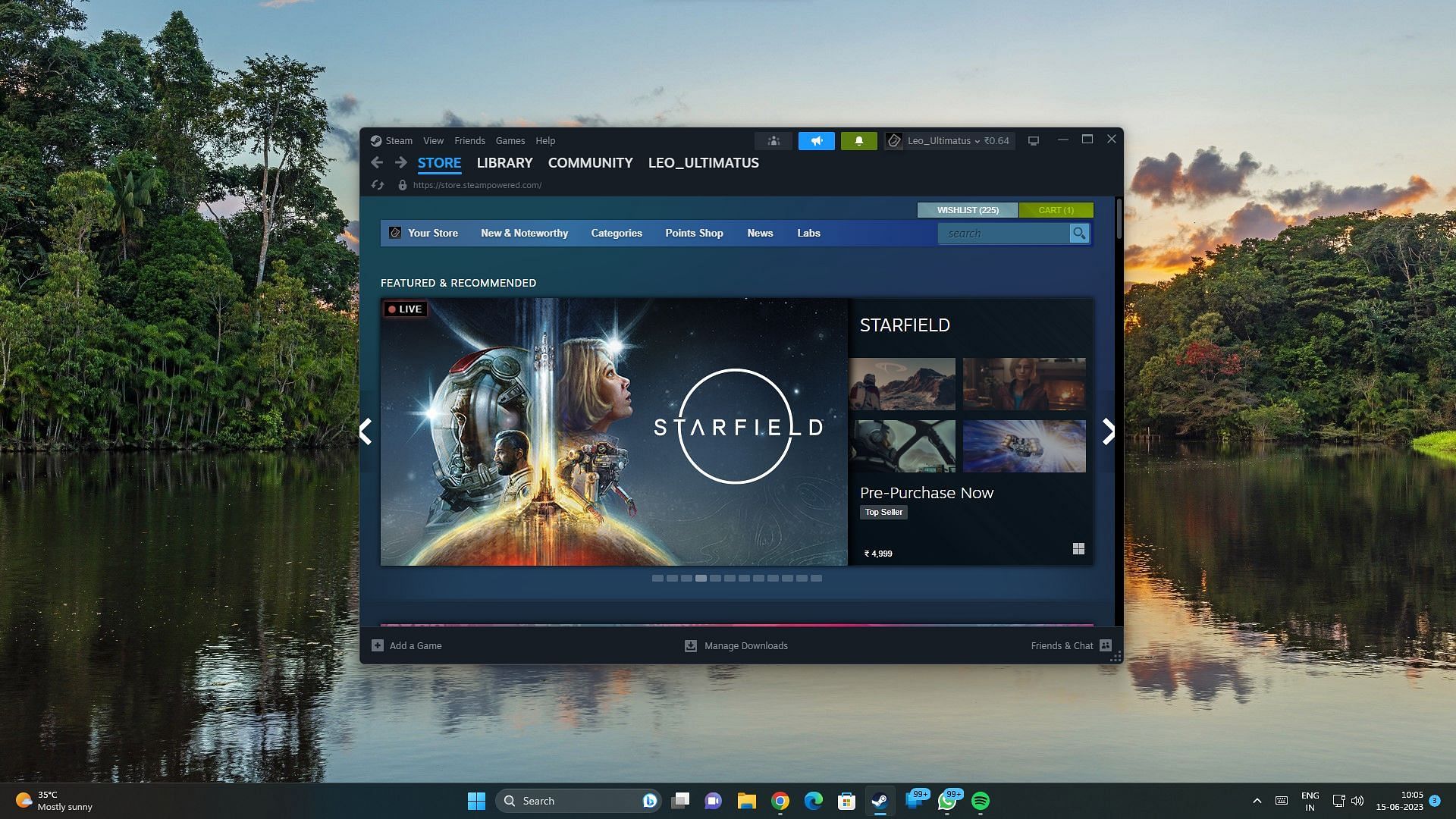 Steam Store Dashboard Redesign in 2023