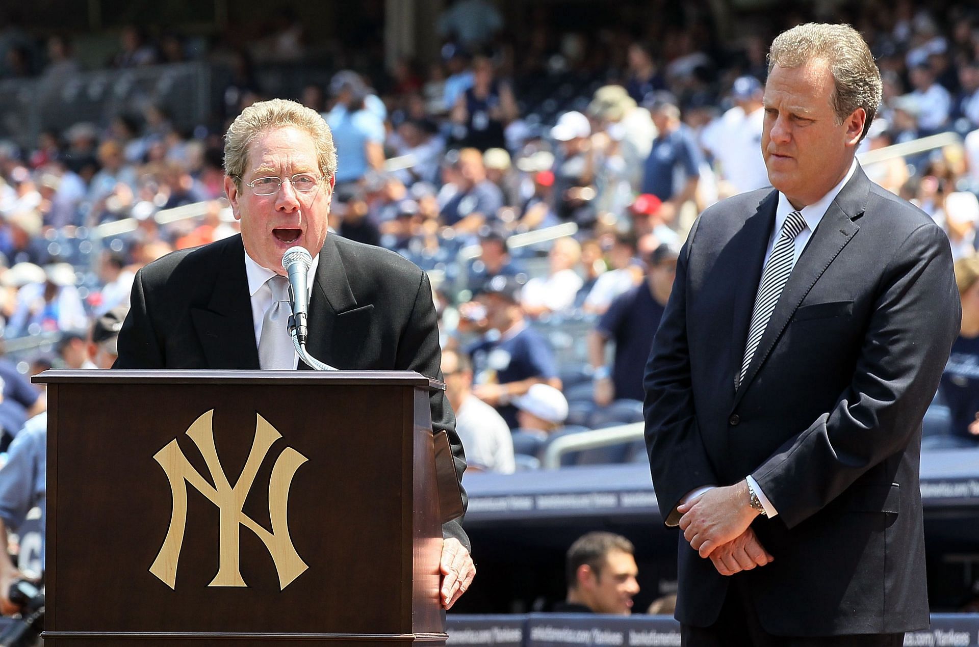 John Sterling in the Tampa Bay Rays v New York Yankees game