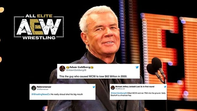 "He really should shut his big mouth," "Killed WCW" - Fans bury Eric Bischoff as he calls AEW star the biggest financial flop of all time