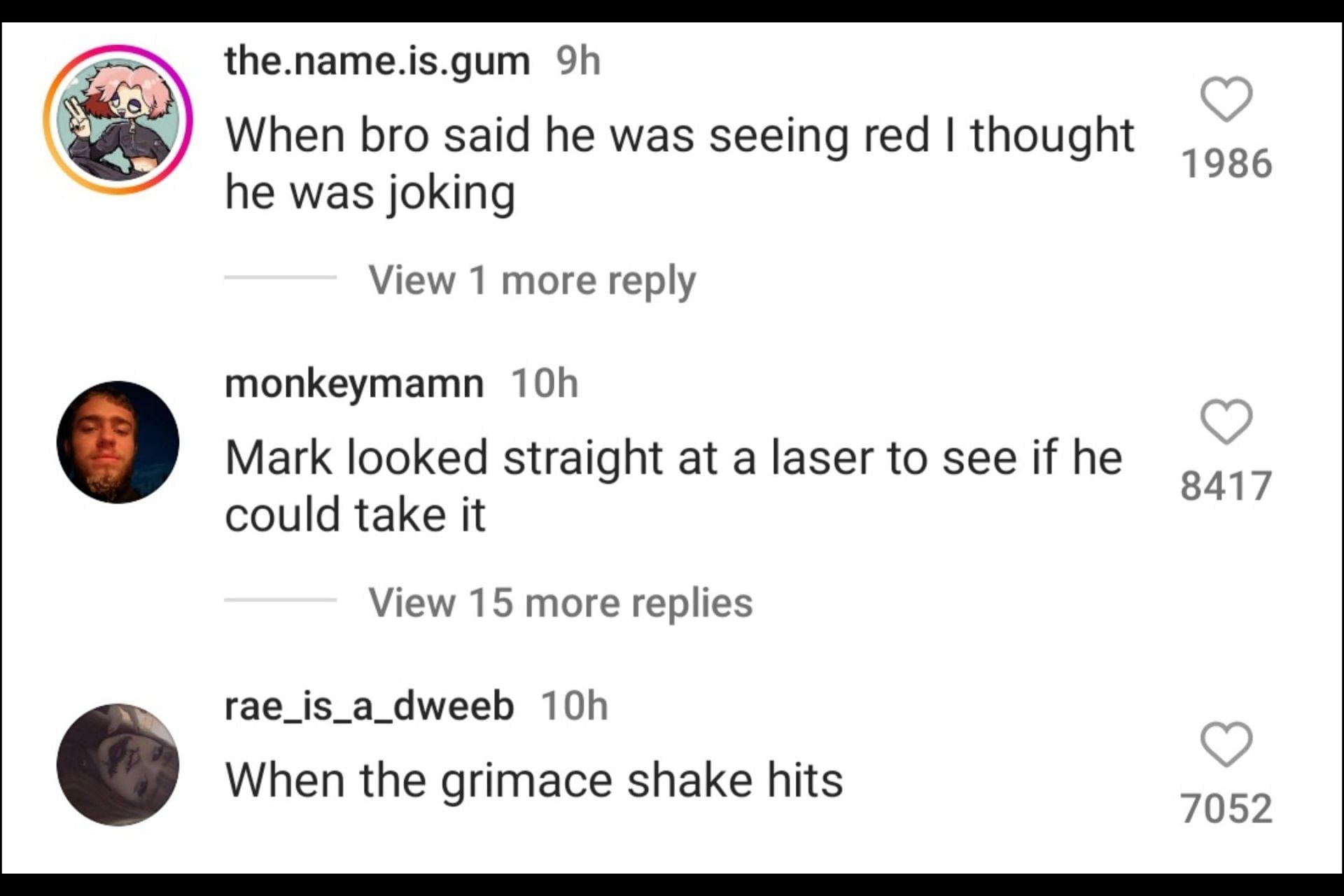 Netizens react to the YouTuber&#039;s hospitalization with red eyes. (Image via Instagram/@markiplier)