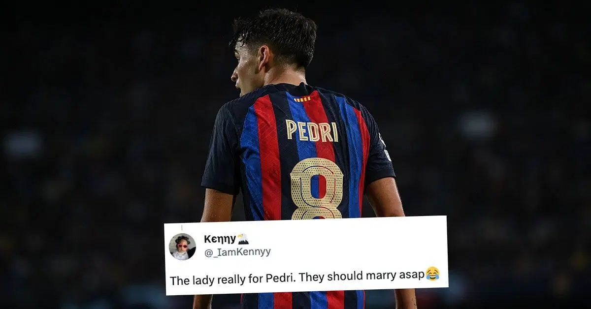 Barcelona fans have reacted to an adorable image of Pedri and Aitana Bonmati