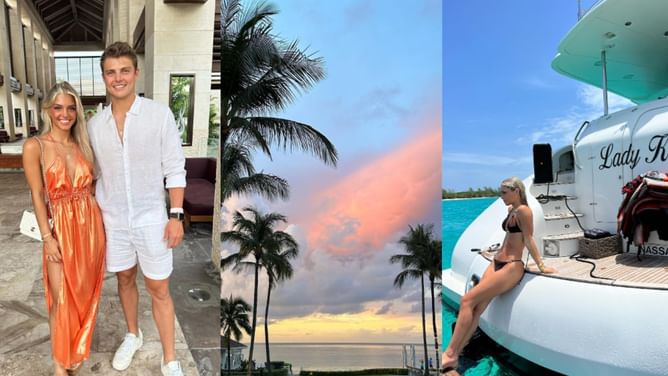 IN PHOTOS: Zach Wilson's girlfriend Nicolette Dellanno captures exotic Bahamas getaway