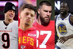 Draymond Green savagely fires shots at Patrick Mahomes and Travis Kelce during 'The Match' - “Like Joey Burrow ain’t send your a** home a year ago”
