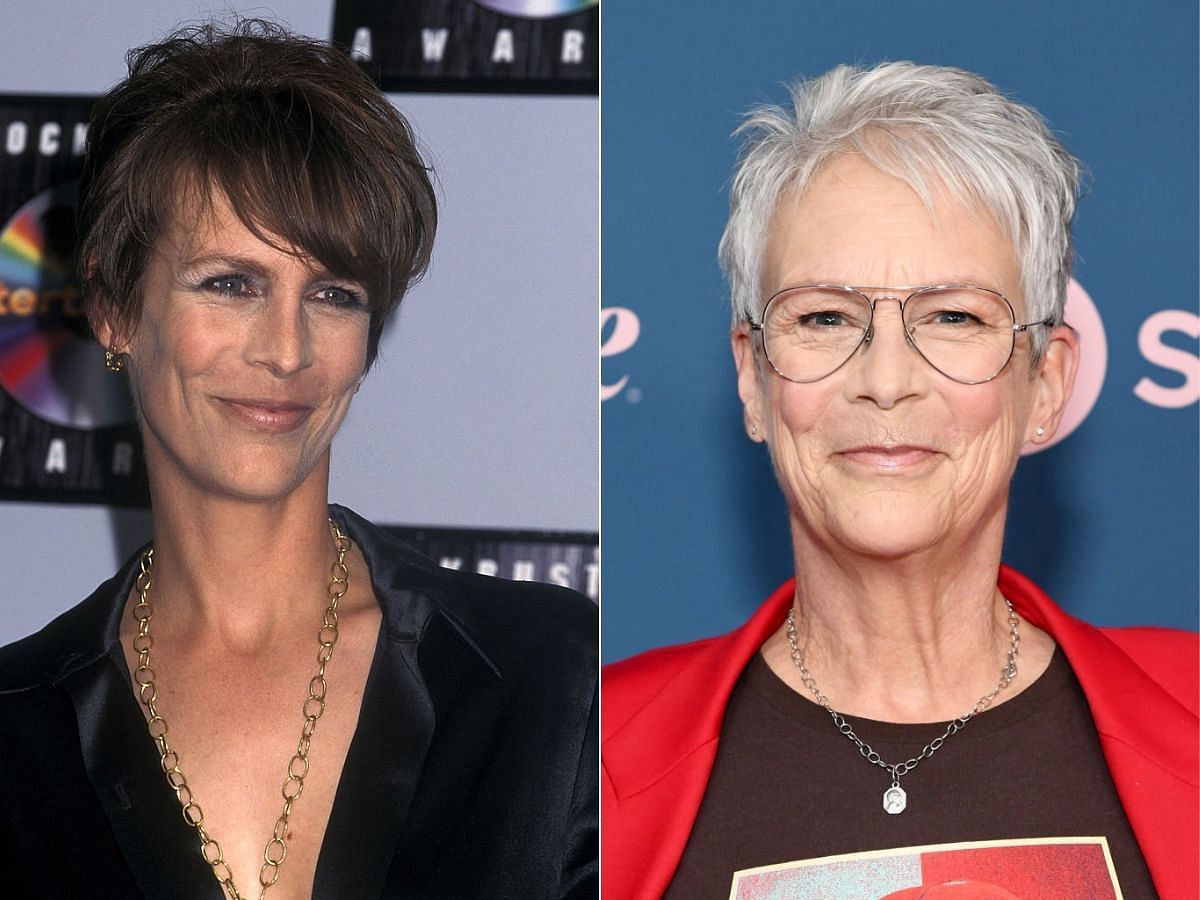 Stills of Jamie Lee Curtis before (left) and after (right) plastic surgery (Images Via Getty Images)