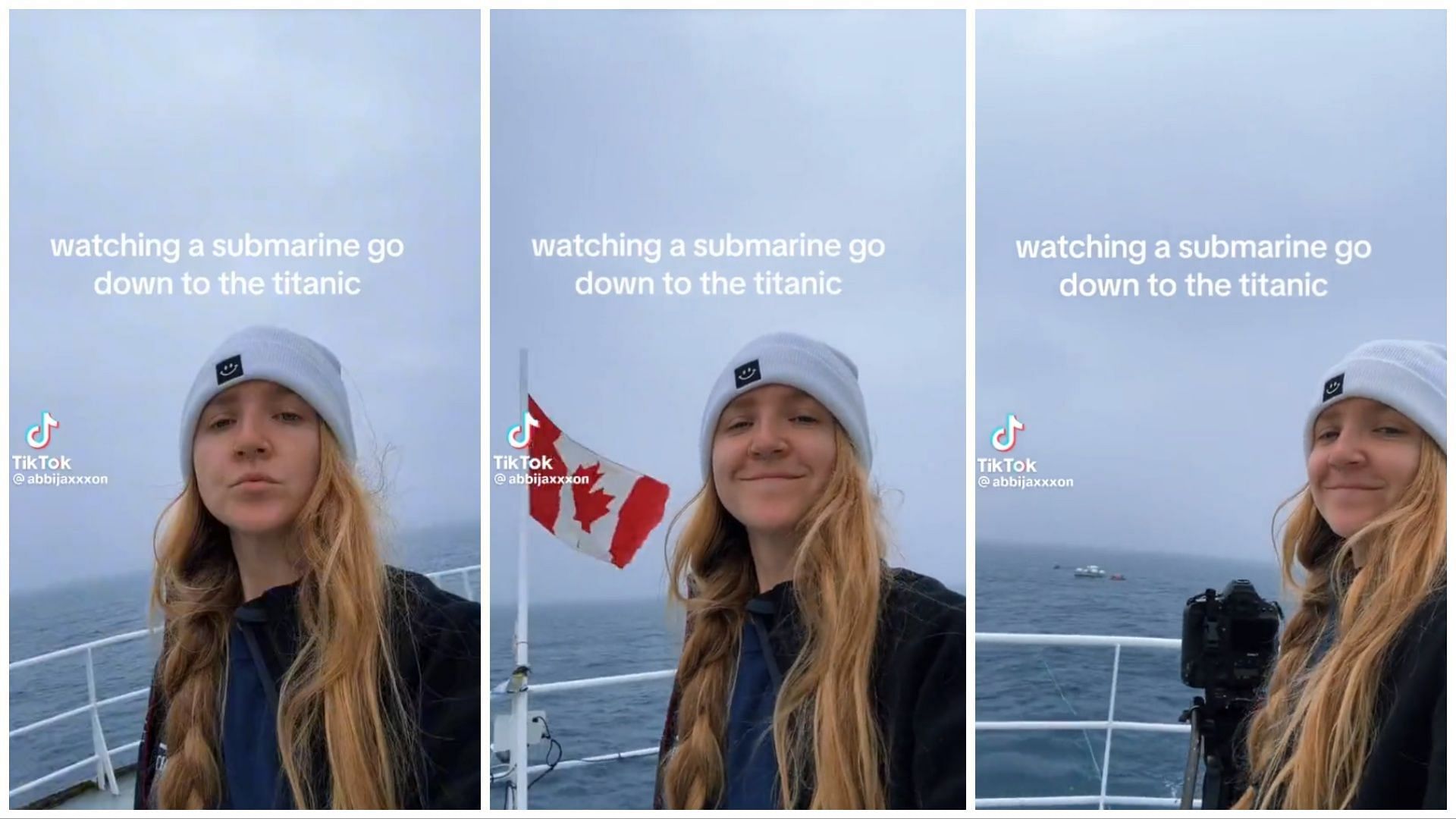 A TikTok video showed the last available footage of the ill fated submarine (Image via Twitter/@nicx_cc)