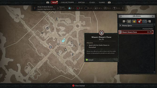 How to see completed quests in Diablo 4