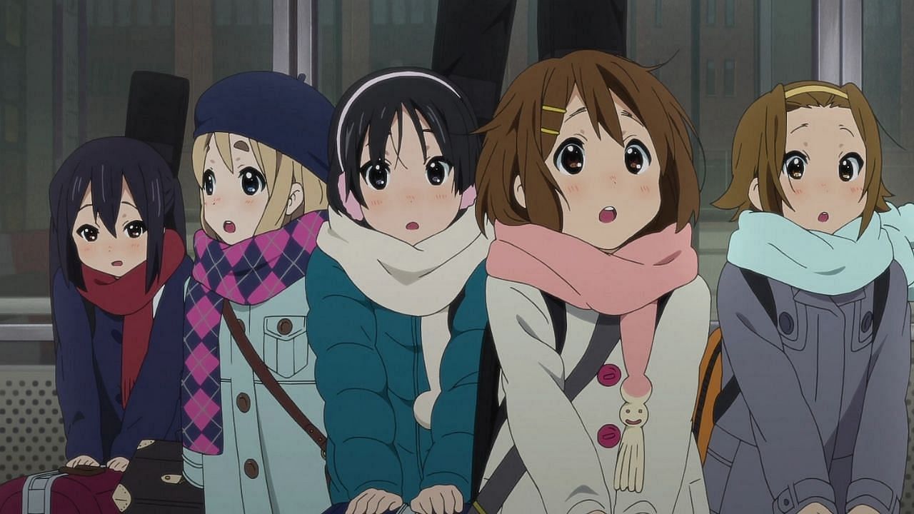K-ON! characters as shown in the anime (Image via Kyoto Animation)