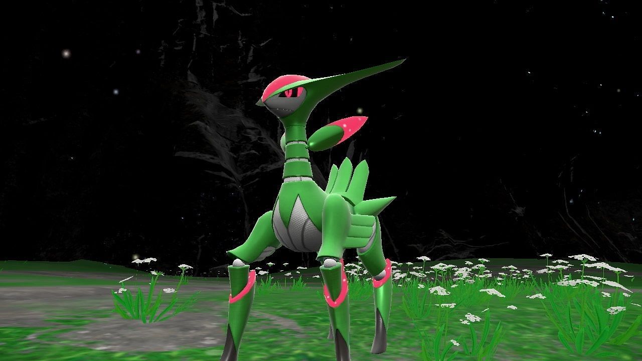 Official imagery featuring Iron Leaves (Image via The Pokemon Company)